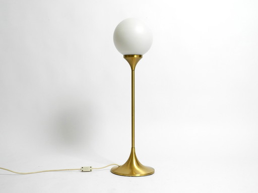 Beautiful large 1960s table or floor lamp with a large glass ball from Sölken Leuchten