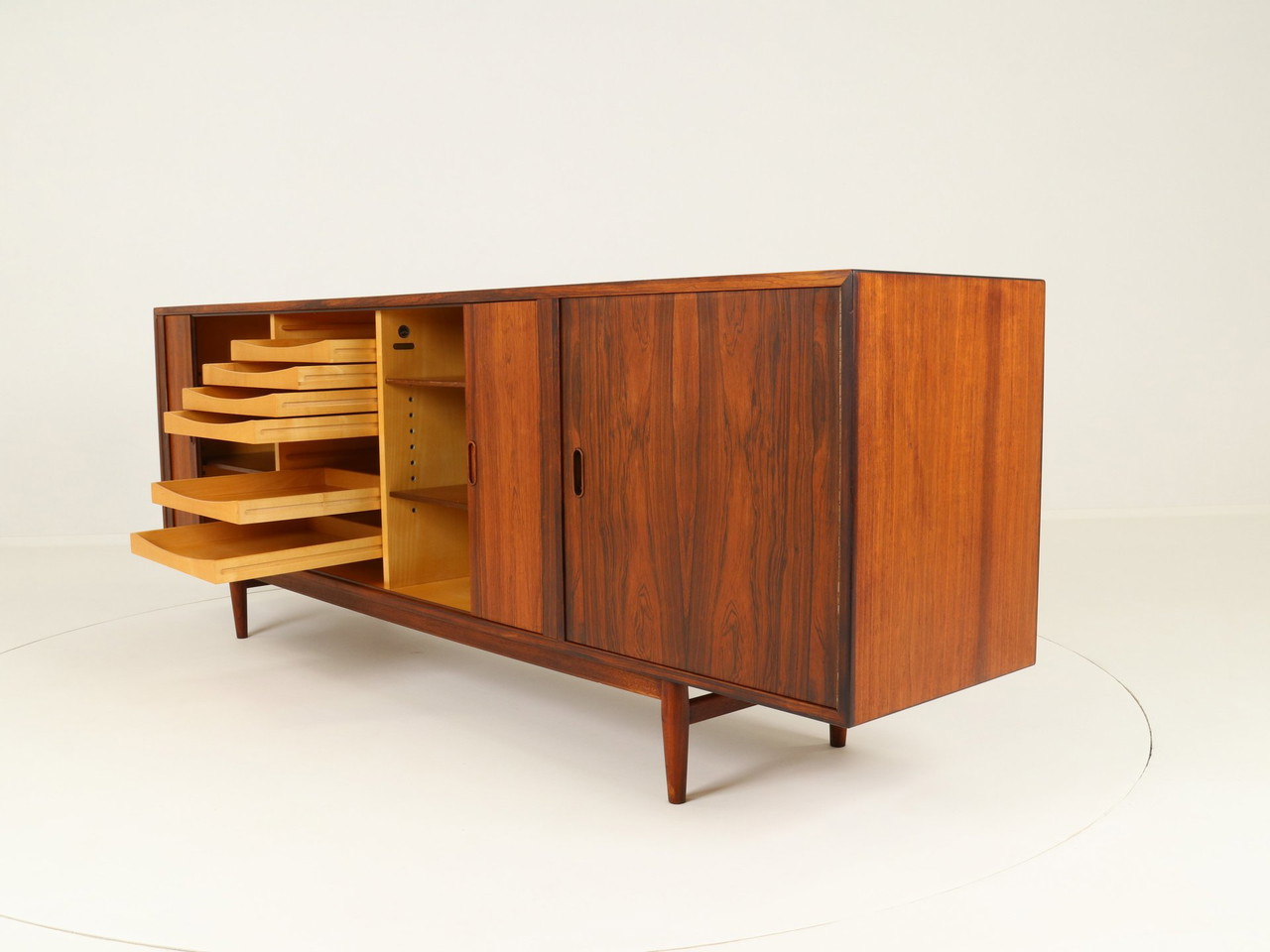 Rosewood Sideboard, Model 37 Os, Designed By Arne Vodder For Rosewood Sideboard, Model 37 Os, Designed By Arne Vodder For
