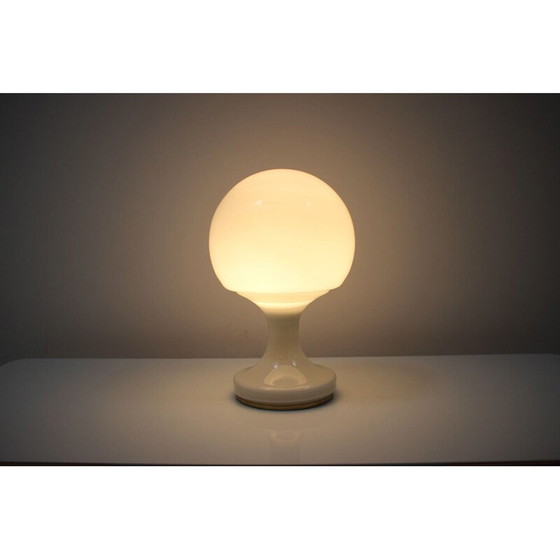 Image 1 of Vintage glass lamp by Osvětlovací sklo Valašské Meziříčí, Czechoslovakia 1970