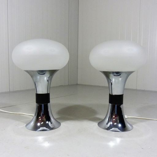 2 lampes de table de l'ère spatiale