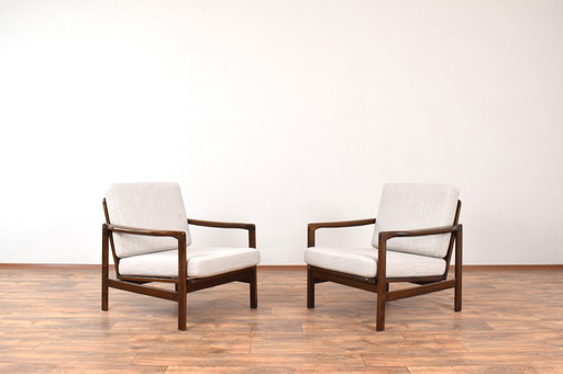 Mid-Century Lounge Chairs By Z. Bączyk, 1960S, Set Of 2