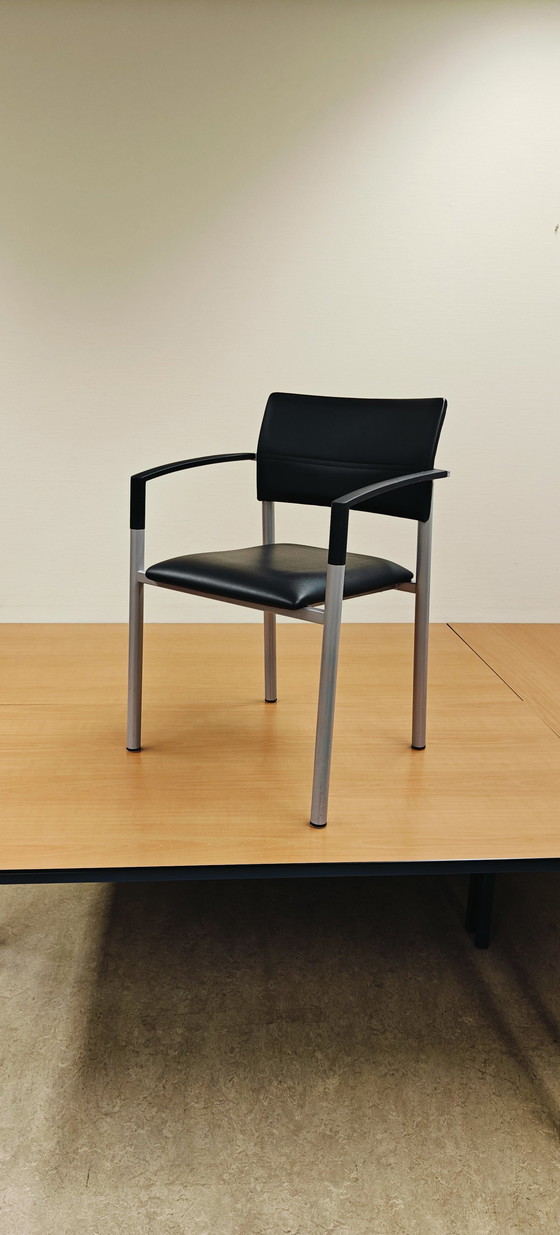 Image 1 of 8x Wiensner Hager Aluform Stacking Chair