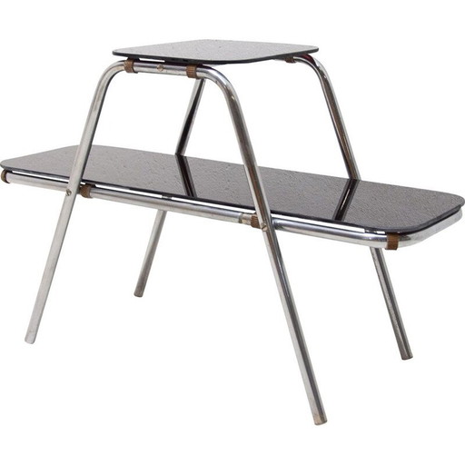 Mid-century Bauhaus tubular steel flower stand, Central Europe 1930s