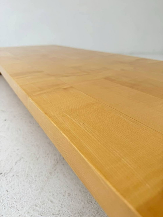 Image 1 of Low coffee table/bench made of solid ash wood