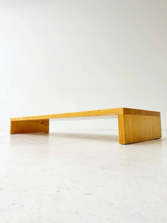 Image 1 of Low coffee table/bench made of solid ash wood