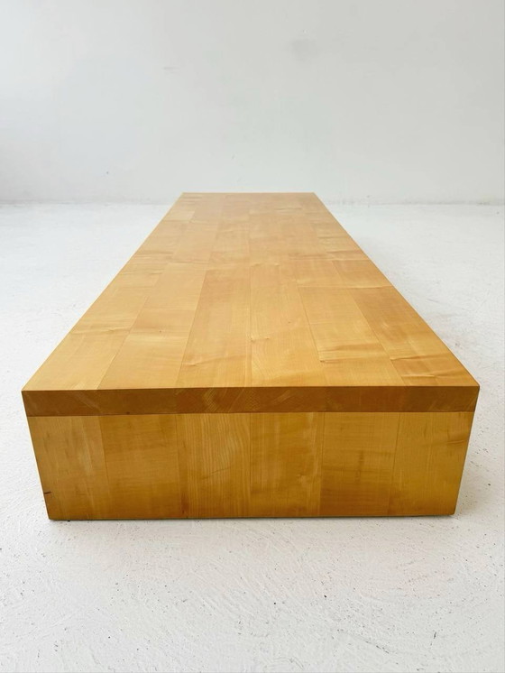 Image 1 of Low coffee table/bench made of solid ash wood