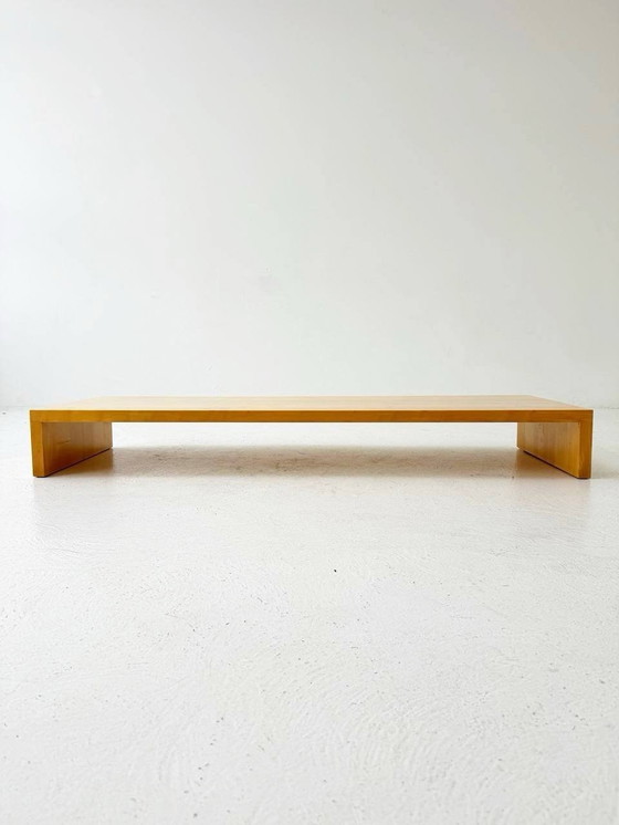 Image 1 of Low coffee table/bench made of solid ash wood