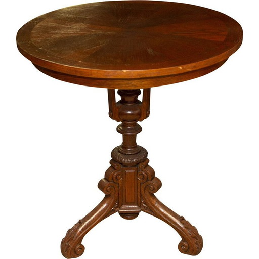 Mid century Secessionist oakwood occasional table, Austria-Hungary 1915