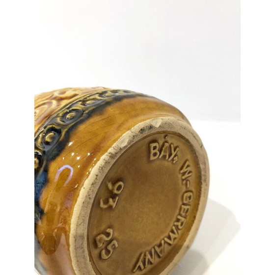 Image 1 of Vaso vintage in ceramica color ocra della Germania Ovest, 1970