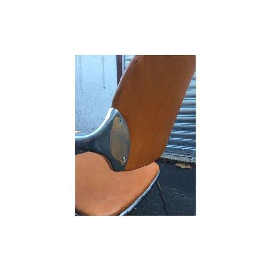 Image 1 of Vintage brown leather armchair 1980