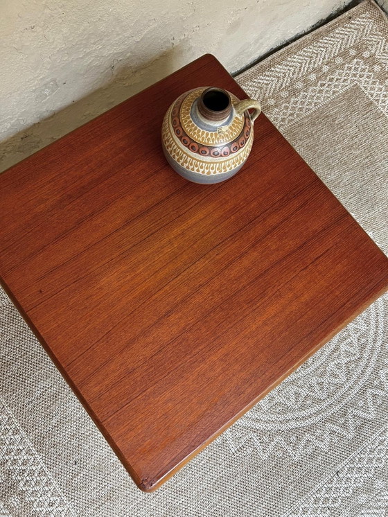 Image 1 of 1970s Organic Design Opal Coffee Table Solid Teak