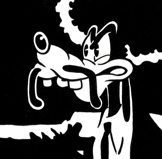 Image 1 of Giclée print - Tony Fernandez - Donald & Goofy Inspired By Pulp Fiction