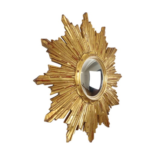 Deknudt Gold Leaf Gilded Sun Mirror