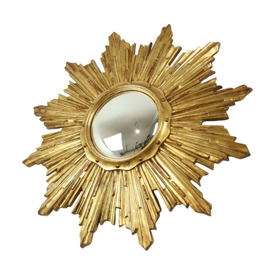 Image 1 of Deknudt Gold Leaf Gilded Sun Mirror