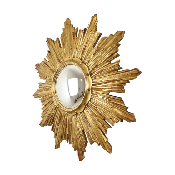 Image 1 of Deknudt Gold Leaf Gilded Sun Mirror