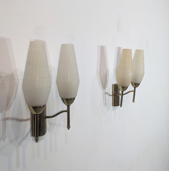 Image 1 of 2x Mid-century wall lights