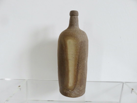 Image 1 of Botella grande de gres chamota, década de 1970