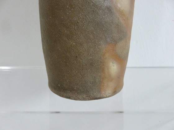 Image 1 of Botella grande de gres chamota, década de 1970