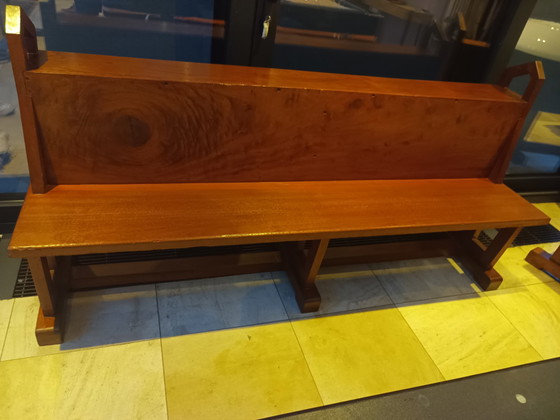 Image 1 of Banco de madera dura (de iglesia)