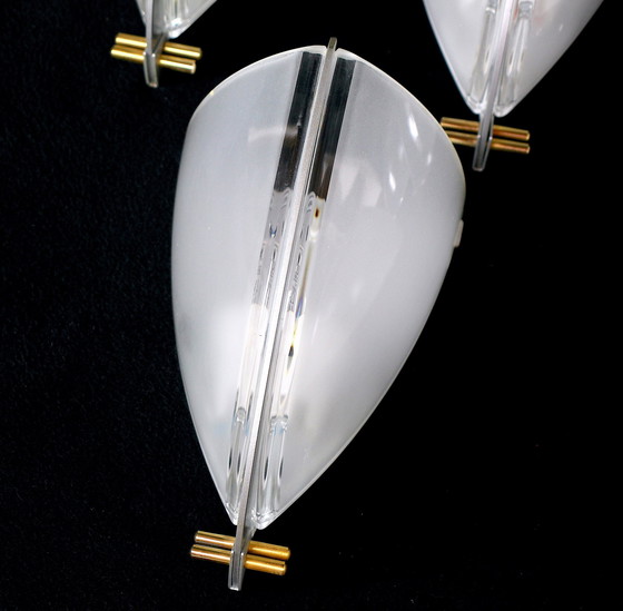 Image 1 of Pair Of Veart Murano Wall Lights By Guismondi For Artemide