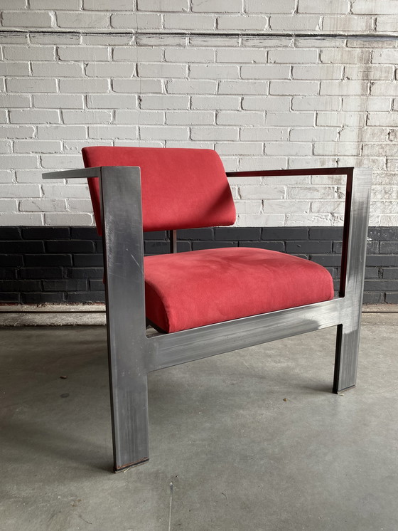 Image 1 of 2x Metal designer armchairs