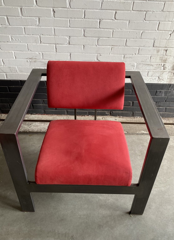 Image 1 of 2x Metal designer armchairs