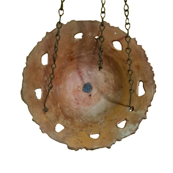 Image 1 of French terracotta hanging flowerpot, late 19th century