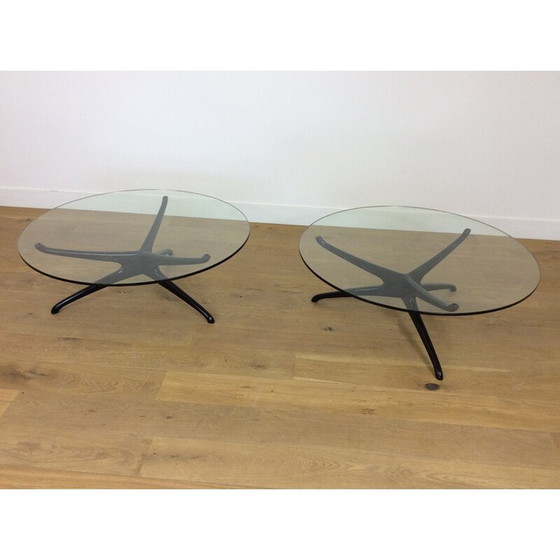 Image 1 of Set di 4 tavolini da caffè vintage di Vladimir Kagan, 1950