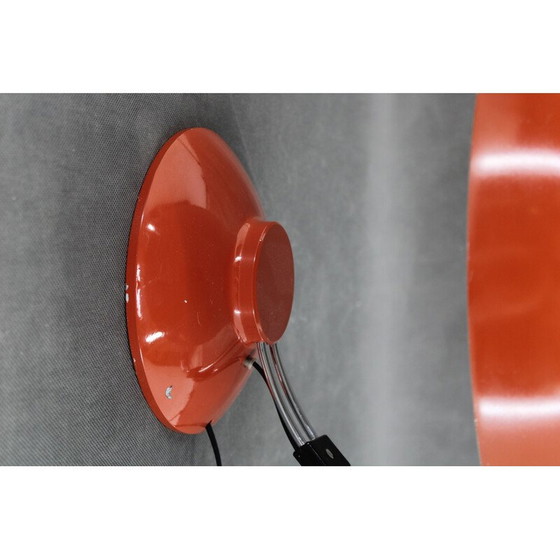 Image 1 of Lampada da tavolo rossa vintage, Cecoslovacchia 1970