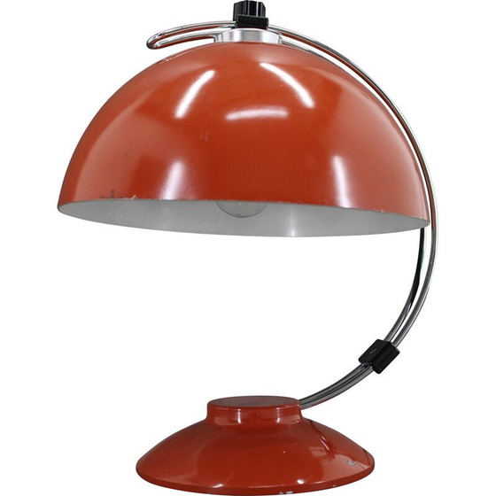 Image 1 of Lampada da tavolo rossa vintage, Cecoslovacchia 1970