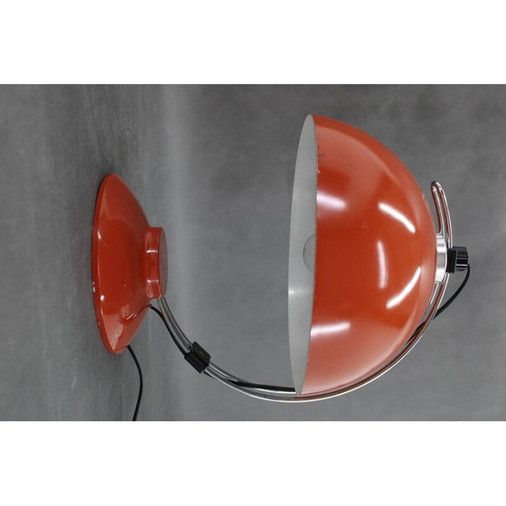 Image 1 of Lampada da tavolo rossa vintage, Cecoslovacchia 1970