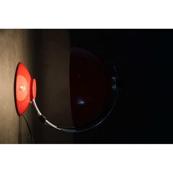 Image 1 of Lampada da tavolo rossa vintage, Cecoslovacchia 1970