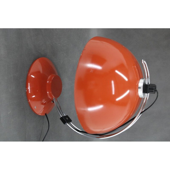 Image 1 of Lampada da tavolo rossa vintage, Cecoslovacchia 1970