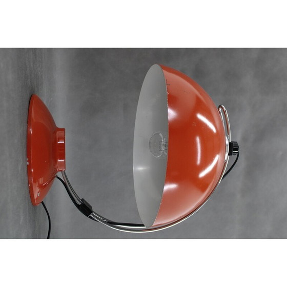 Image 1 of Lampada da tavolo rossa vintage, Cecoslovacchia 1970