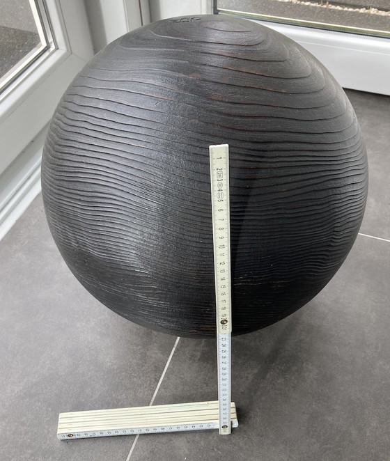 Image 1 of ENP agencement massive solid wooden ball in blackened wood