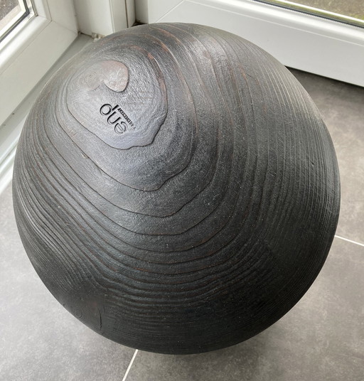 ENP agencement massive solid wooden ball in blackened wood