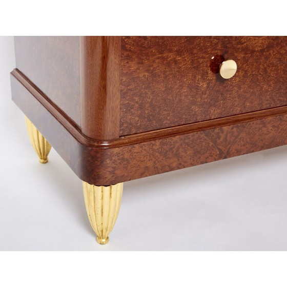 Image 1 of Vintage Amboyna burl chest of drawers, 1940