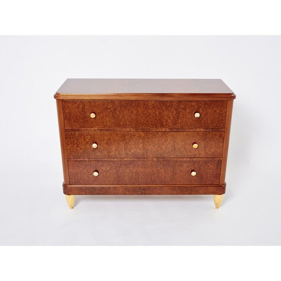Image 1 of Vintage Amboyna burl chest of drawers, 1940