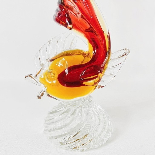 Artistica Murano CCC Lampe à poisson en verre de Murano 1960s