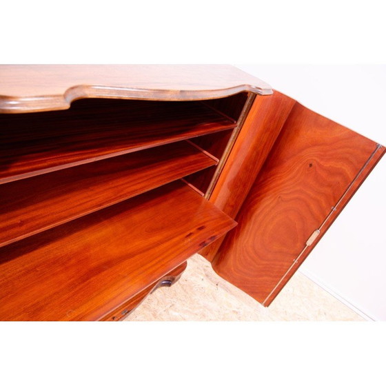 Image 1 of Vintage Art Deco chest of drawers in walnut wood, Czechoslovakia 1930