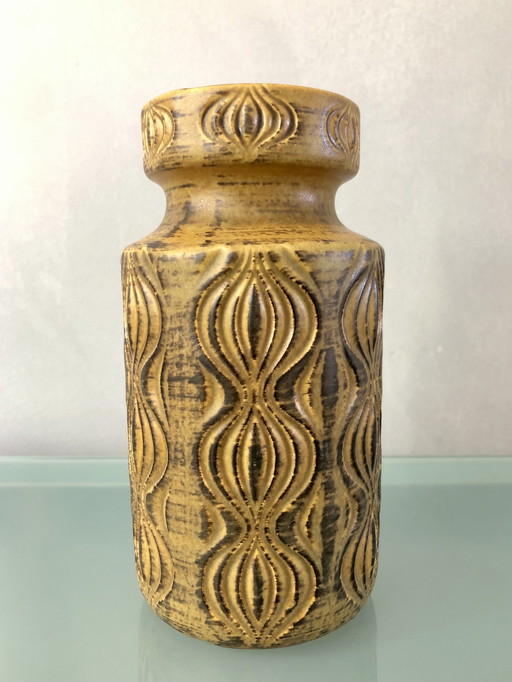 West Germany Bay Keramik Vase With Onion Pattern 285 - 18