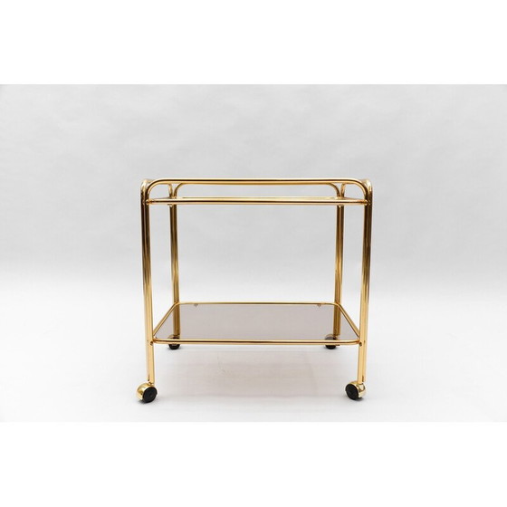 Image 1 of Vintage brass bar carts, France 1960