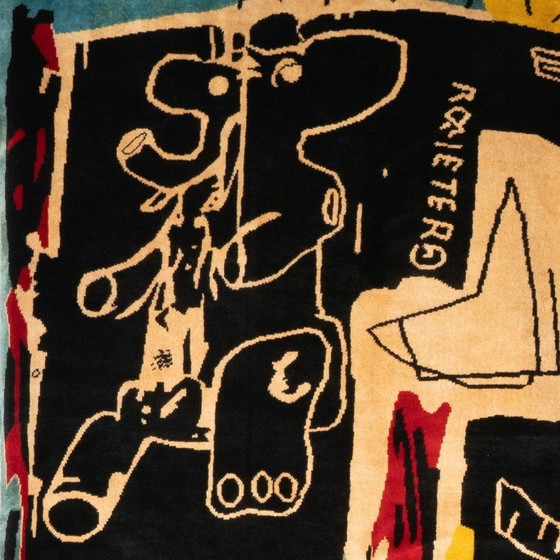 Image 1 of Vintage tapestry "Melting Point of Ice" by Jean-Michel Basquiat