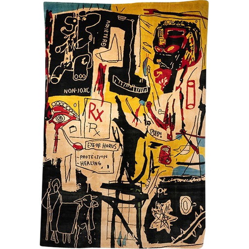 Vintage tapestry "Melting Point of Ice" by Jean-Michel Basquiat