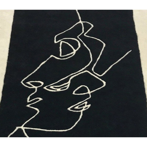 Image 1 of Rectangular vintage wool rug