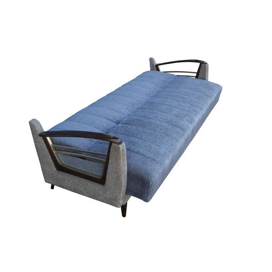 Image 1 of Vintage sofadaybed in blue-beige 1950