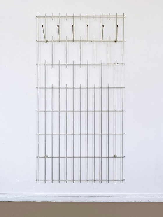 Image 1 of XL Wired string wall coat rack Karl Fichtel style