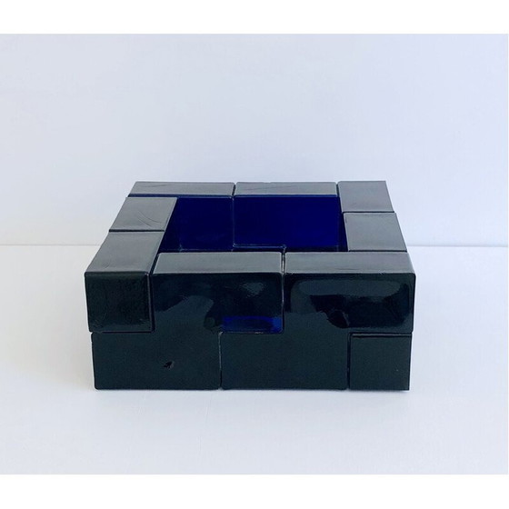 Image 1 of Vintage centerpiece in Murano blue glass, Italy 1960