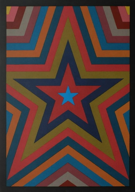 Image 1 of Sol Lewitt Litho Five Pointed Star