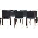Sedia vintage in cuoio tinto spesso di Margot per Cattelan Italia